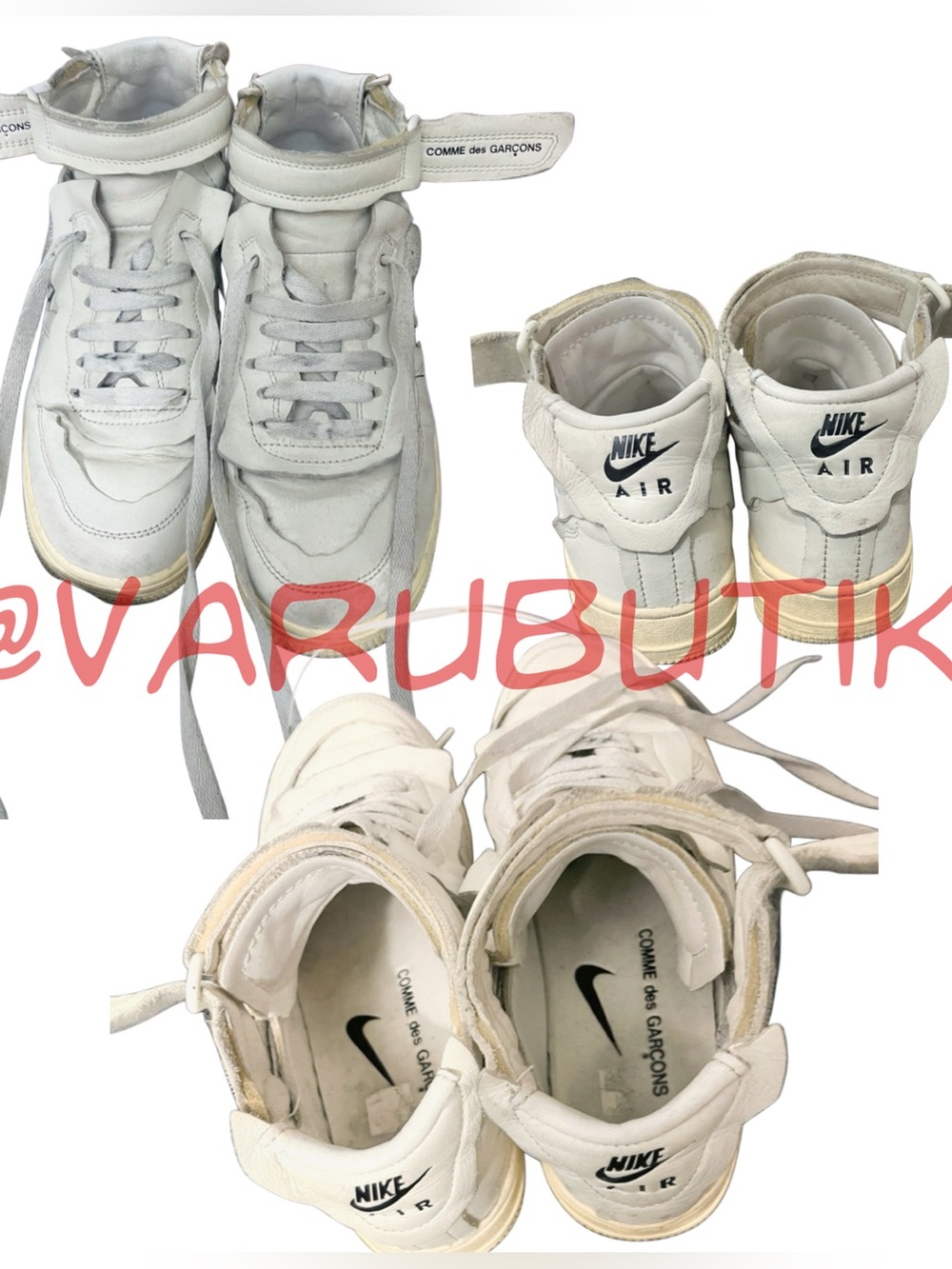 cdg x nike airforce one fits up to eu42